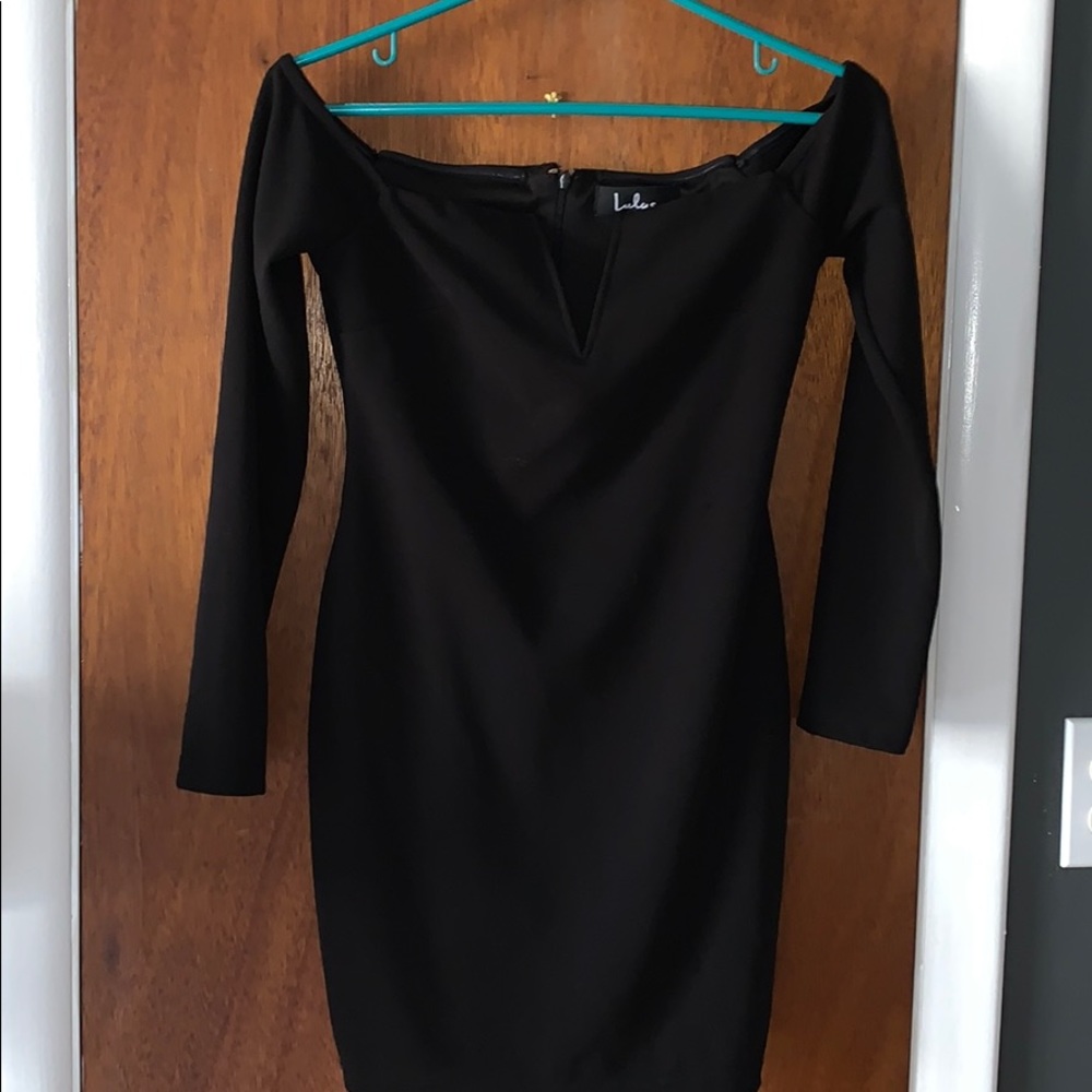 Cute little black dress with tiny V cut